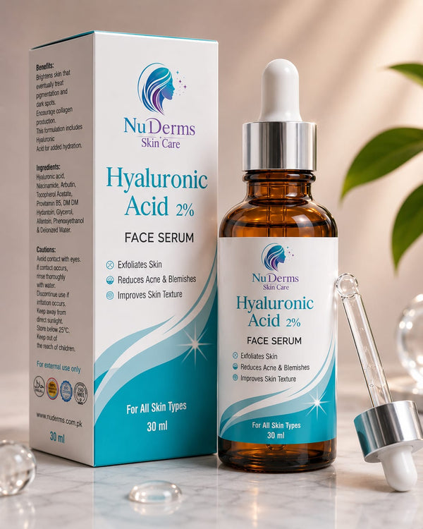 NuDerms Hyaluronic Acid 2% Face Serum – 30ml